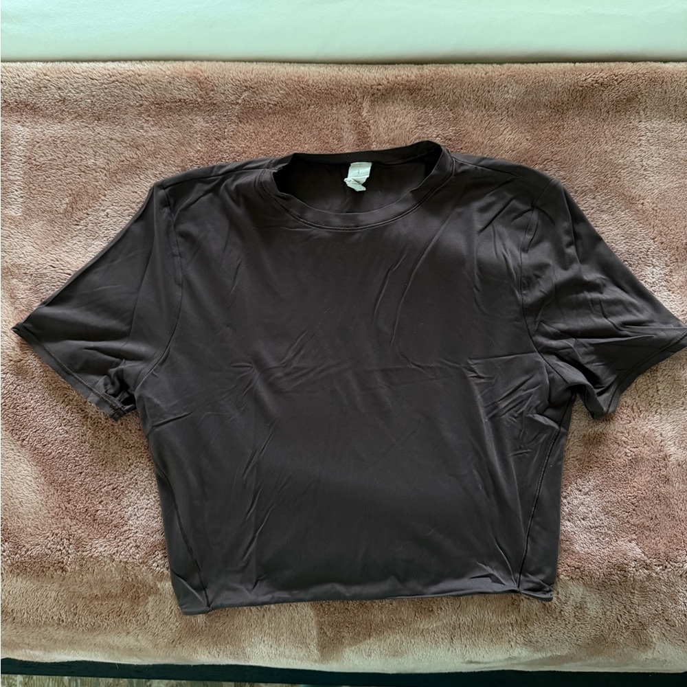 lululemon athletica brown Crop Top